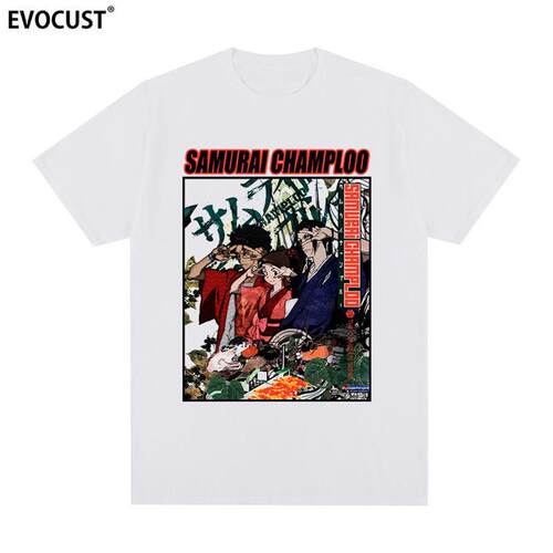混沌武士Samurai Champloo短袖T恤动漫男女日系街头渡边信一郎Tee