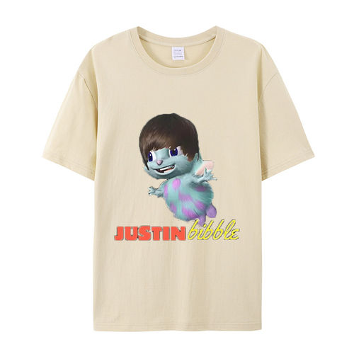 有趣的Justin Bibble T恤时尚衬衫印花短袖供货跨境电商