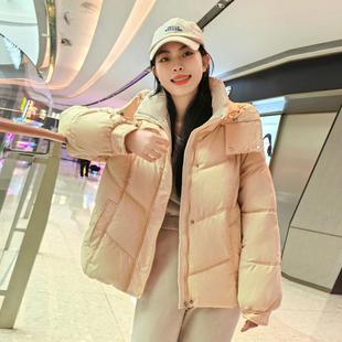 棉服女冬季 測試商品不要拍拉夏貝爾韓系高級感短款 小個子連帽加厚