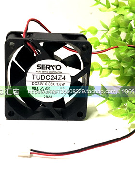 日本SERVO TUDC24Z4 DC24V 1.8W 6025 6CM 变频器散热风扇
