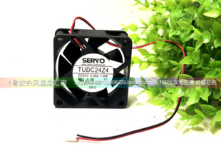 日本SERVO TUDC24Z4 DC24V 1.8W 6025 6CM 变频器散热风扇