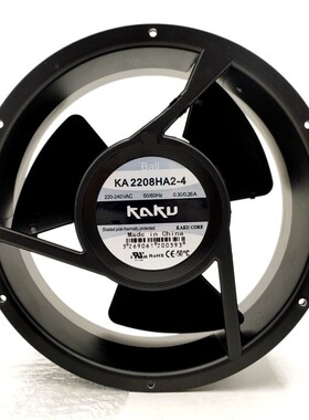卡固KA2208HA2-4AC220V0.3A/0.26A滚珠轴承三叶轴流风机