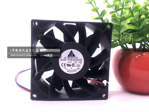9038台达FFB0924EHE/SHE/HHE 24V 0.75A 9CM大风量变频器散热风扇