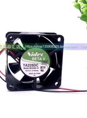 TA225DC M33455-16 原装日本NIDEC 12V 0.22A 60*60*25双滚珠风扇