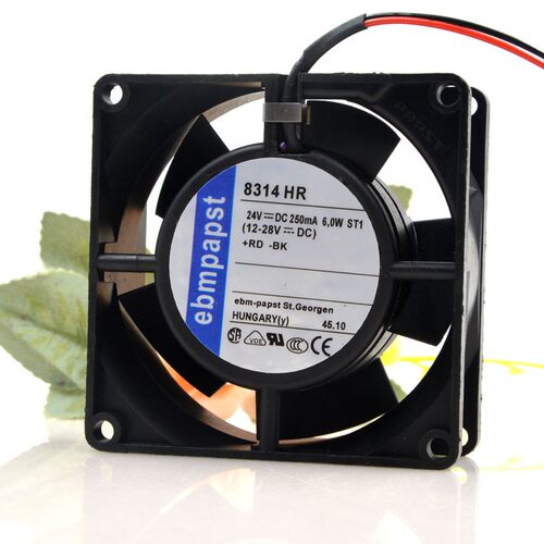 原装德国 ebm-PAPST 8032 24V 6.0W 8314 HR 2线变频器散热风扇