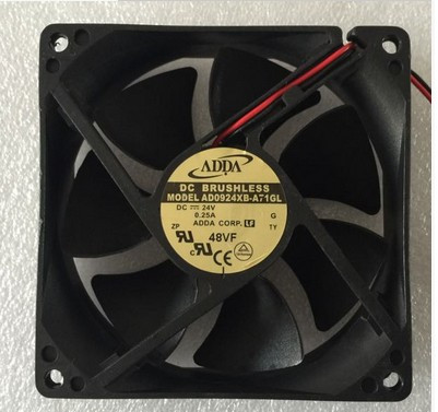 全新ADDA AD0924XB-A71GL 24V 0.25A 9厘米工控变频器风扇带接口