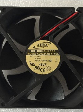 全新ADDA AD0924XB-A71GL 24V 0.25A 9厘米工控变频器风扇带接口