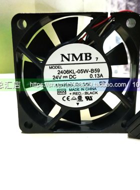 全新现货NMB 2406KL-05W-B59 6015 24V 0.13A 发那科系统散热风扇
