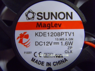 原装SUNON建准 8025 12V 1.6W 8CM超静音机箱电源风扇KDE1208PTV1