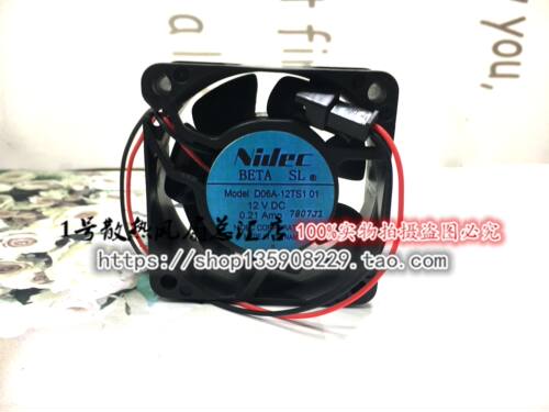 日本Nidec D06A-12TS1 02 DC12V 0.21A 60*60*25MM风扇
