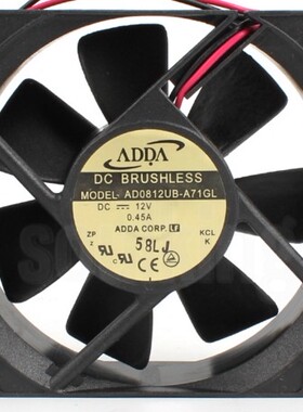 原装ADDA协禧AD0812UB-A71GL 8025 12V0.45A大风量变频器散热风扇