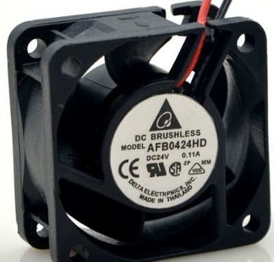 台达 AFB0424HD 4020 24V 0.11A 4CM 两线 变频器双滚珠 散热风扇