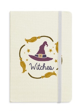 万圣节紫色帽子卡通图案硬质笔记本办公记事本子学生用