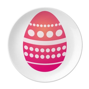 复活节信仰节日斑点彩蛋陶瓷餐菜盘子8寸月光盘餐具家居创意餐厅