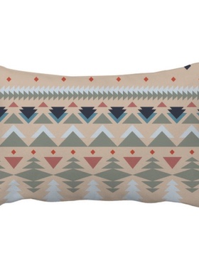 褐色蓝色红色菱形图案抱枕靠枕腰枕沙发靠垫双面含芯礼物安全午睡