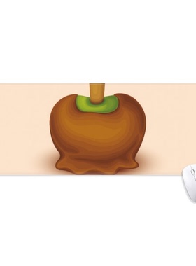 棕色绿色巧克力冰淇淋超大号游戏办公防滑锁边鼠标垫80x30cm礼物