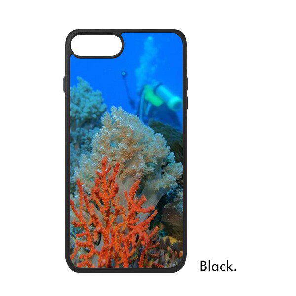 适用于iPhone鱼珊瑚潜水人水自然Xr手机壳max保护套678plus硅胶11