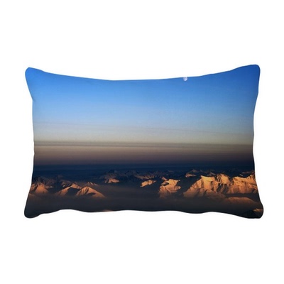蓝天沙丘壮阔自然风景插图抱枕靠枕腰枕沙发靠垫双面含芯礼物