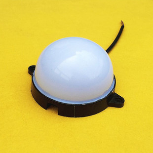 led圆形点光源内控单色白黄红绿蓝七彩户外防水爆闪灯装饰灯