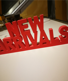 new arrivals商场专卖店专柜流水台布展中英文道具可定制新品上市