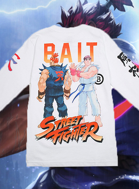 【代购】市井店 BAIT x Street Fighter 美版潮牌AKUMA Vs RYUT恤
