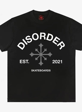 【现货】市井店 Disorder 美版潮牌嘻哈街舞滑板EST 2021圆领T恤