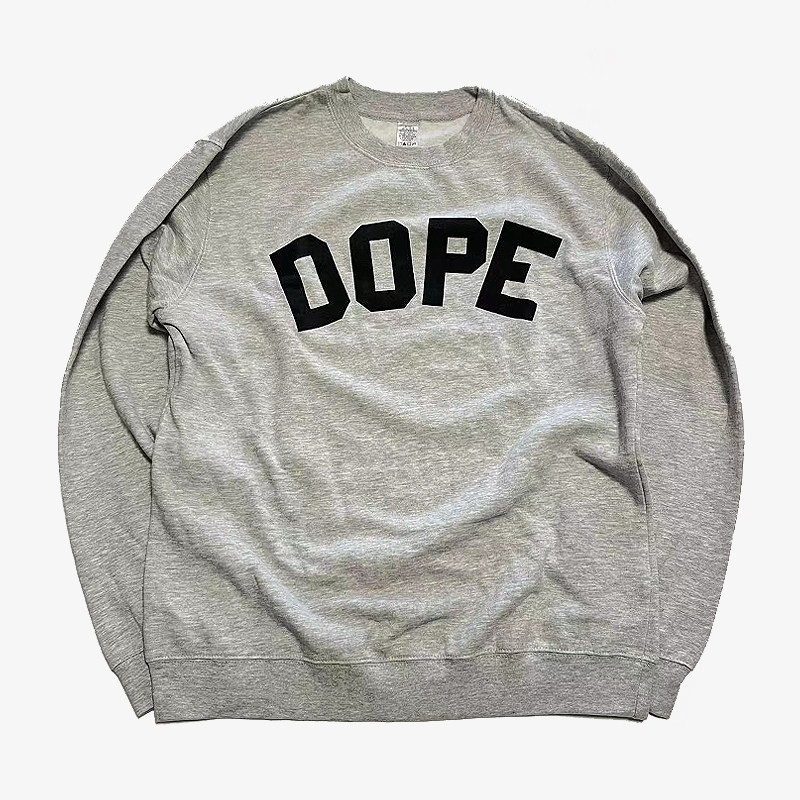复古DOPE街头潮流进口圆领卫衣