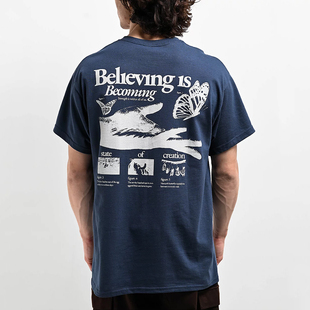 代购 潮牌嘻哈街舞滑板In 市井店 美版 Tune印花T恤 Dravus