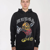 代购 市井店 Mishka 美版 潮牌嘻哈街舞滑板CycoBotleg连帽卫衣