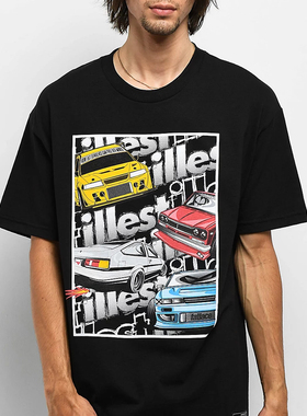 【代购】市井店 Illest 美版潮牌嘻哈街舞滑板Stacks印花T恤