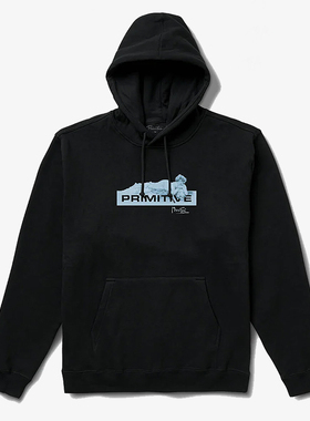 【现货】市井店 Primitive 美版潮牌嘻哈滑板Mucha Box连帽卫衣