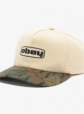 【代购】市井店 Obey 美版潮牌嘻哈街舞滑板Rankin迷彩棒球帽