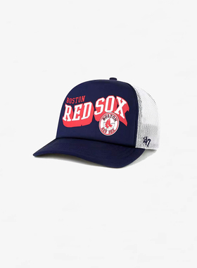 【代购】市井店 MLB x 47Brand 美版潮牌嘻哈红袜队Meander棒球帽