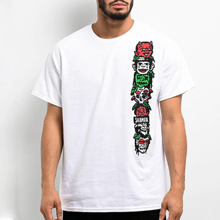 【代购】市井店 Sk8mafia 美版潮牌嘻哈街舞滑板Below AverageT恤