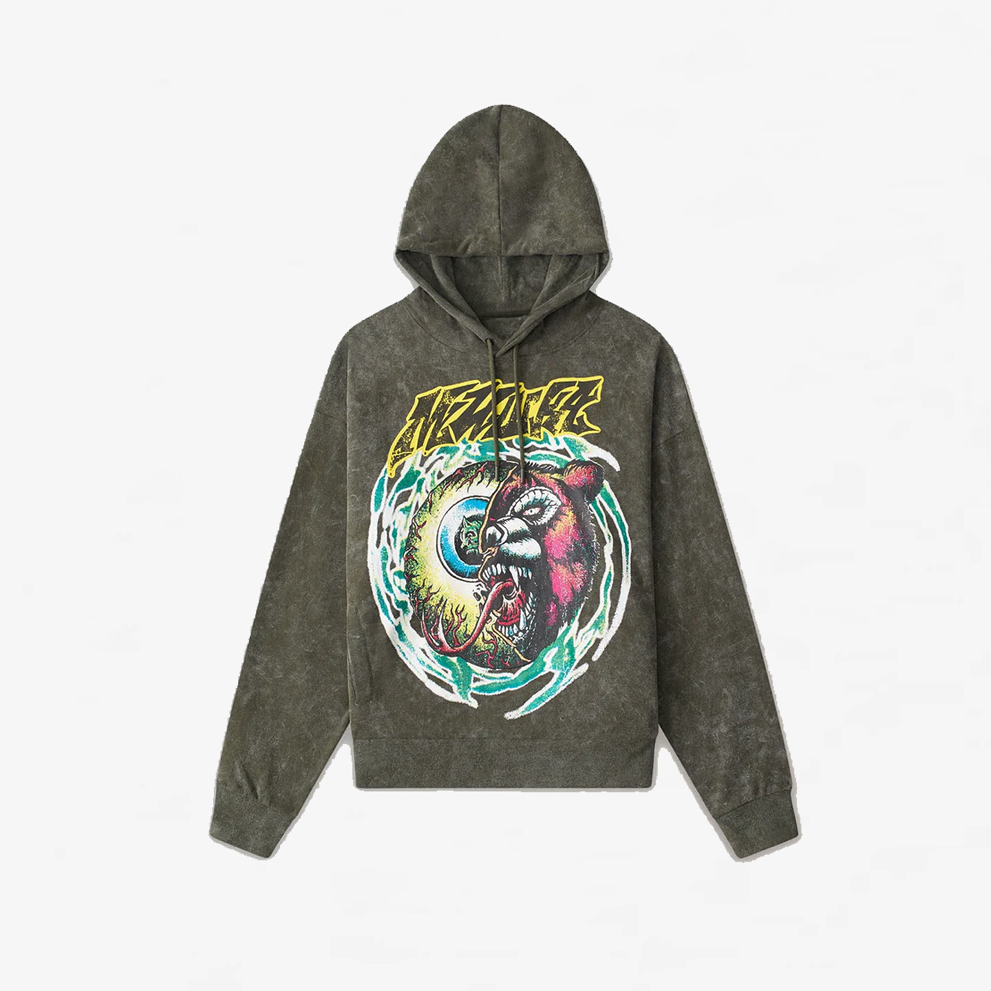 【代购】市井店 Mishka 美版潮牌嘻哈街舞滑板Remix水洗连帽卫衣