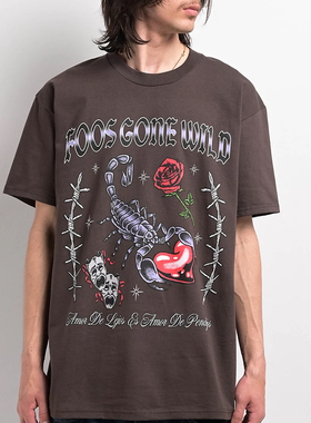 【代购】市井店 Foos Gone Wild 美版潮牌嘻哈滑板Dumb LoveT恤