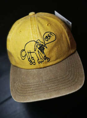 【现货】市井店 Obey 美版潮牌嘻哈街舞滑板DogPigment复古棒球帽