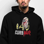 代购 市井店 Slappy 美版 潮牌嘻哈街舞滑板CurbKiller连帽卫衣