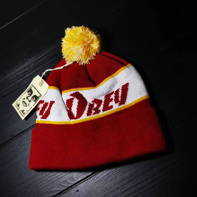 Obey街头潮流男女毛球毛线帽进口