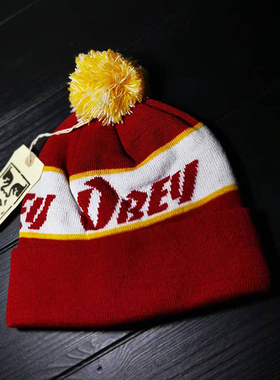 【现货】市井店 Obey 美版潮牌嘻哈街舞滑板Sutter Pom冷帽毛线帽