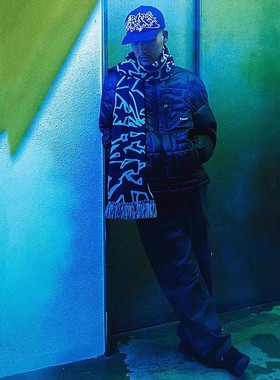 【现货】市井店 HUF 美版潮牌嘻哈街舞滑板Outlines刺绣棒球帽