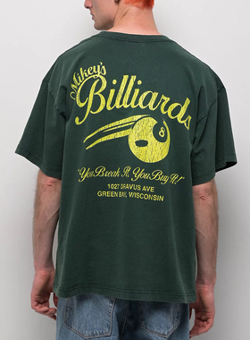 【代购】市井店 Dravus 美版潮牌嘻哈滑板Mikey's BilliardsT恤