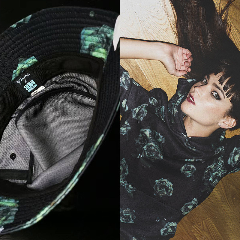 【现货】市井店 Diamond x MTTM 美版潮牌嘻哈街舞滑板玫瑰渔夫帽