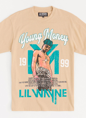【代购】市井店 Reason x Lil Wayne 美版潮牌嘻哈Young MoneyT恤