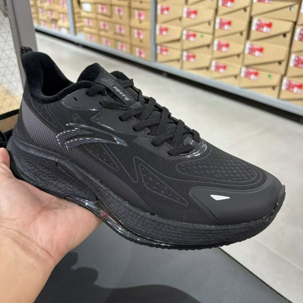 安踏火箭6代防泼水跑步鞋男鞋2024冬季加绒氮科技运动鞋112445581