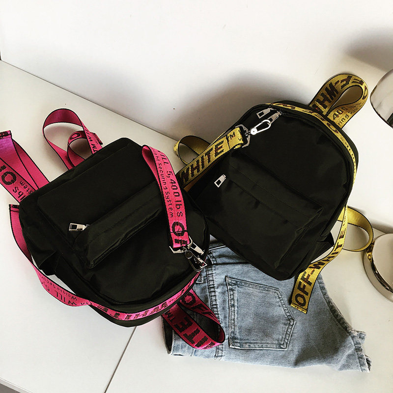 Bag 2017 Spring new pattern Coloured ribbon Oxford cloth shoulder bag Female bag Korean Edition leisure time Large capacity backpack Travelling bagin the Leather/Lady bags/Men's bag, Backpack  category - from Buy2taobao.com to provide professional Taobao agent buy service