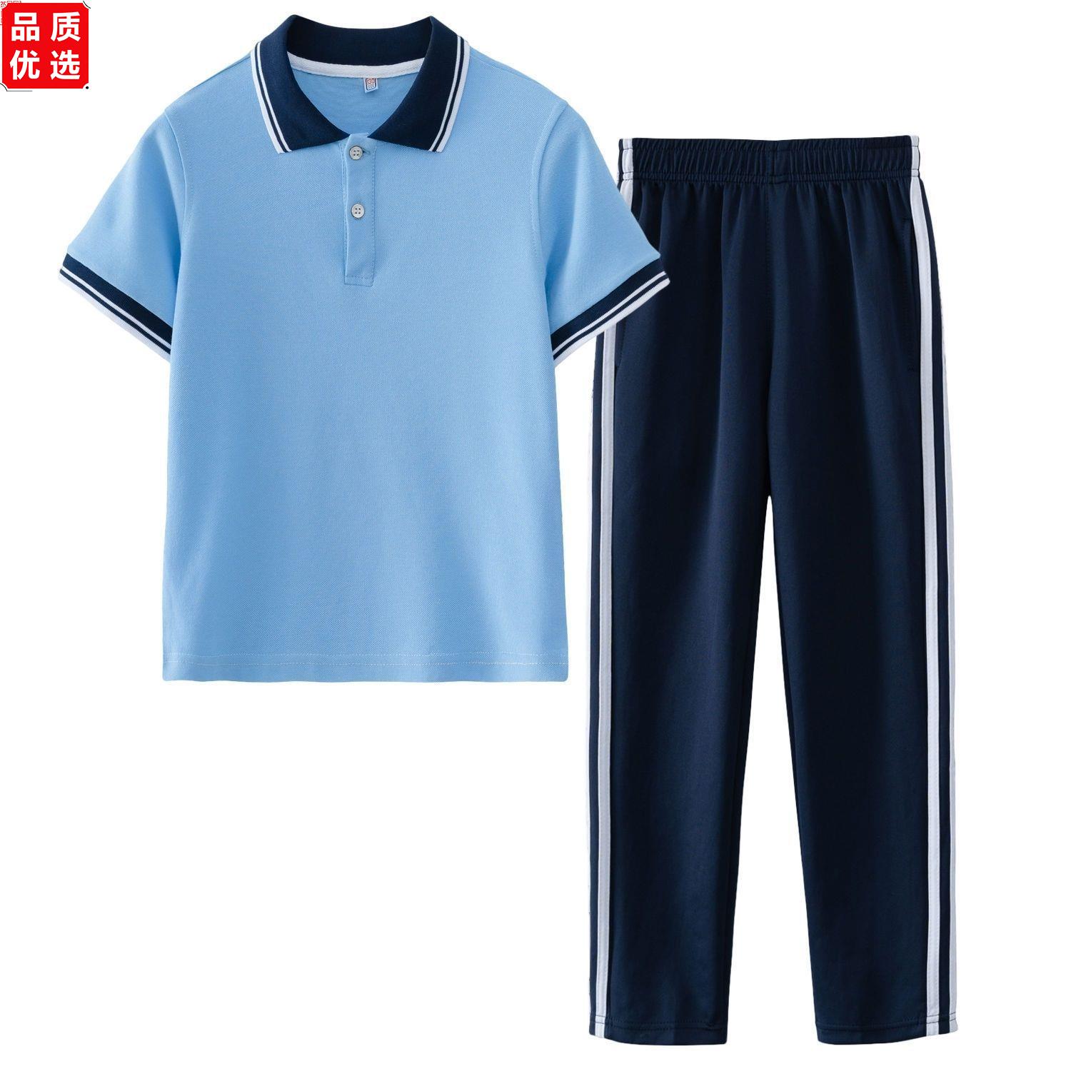 夏季中学生班服小短袖校图片