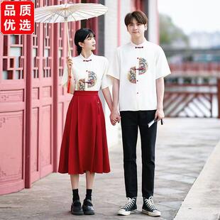复古民国学院风班服大合唱演出服套装初高中生诗歌朗诵表演舞台服