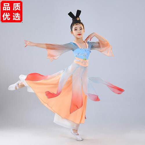 儿童古典舞演出服女风飘