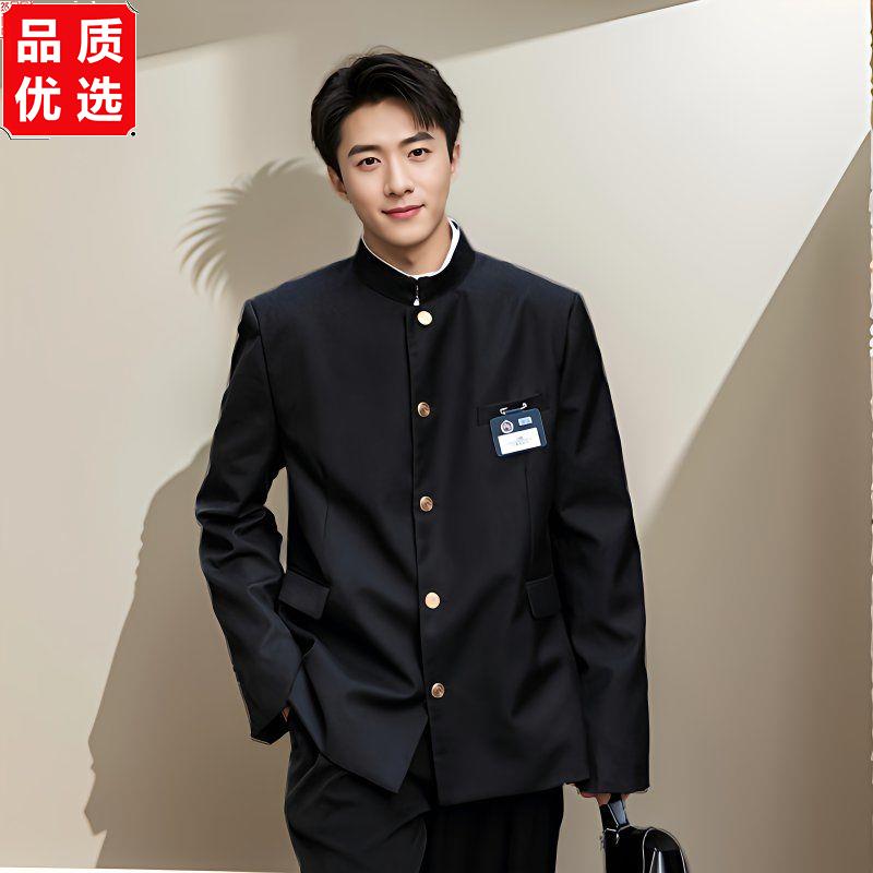 dk制服男装日系高中立领图片